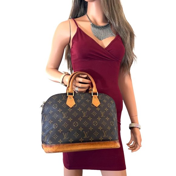 Louis Vuitton Handbags - Authentic Louis Vuitton Satchel Bag Alma Monogram Used LV Handbag Vintage